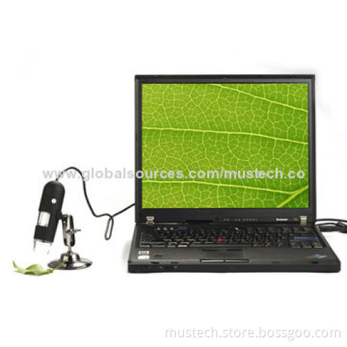 2MP 200x USB Digital Microscope Camera with 5V DC Power Source, CE, FCC, RoHS Marks